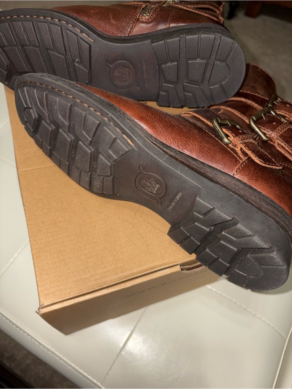 Born Brown “Mayne” Boots Sz 8 1/2 Preowned - Picture 7 of 7